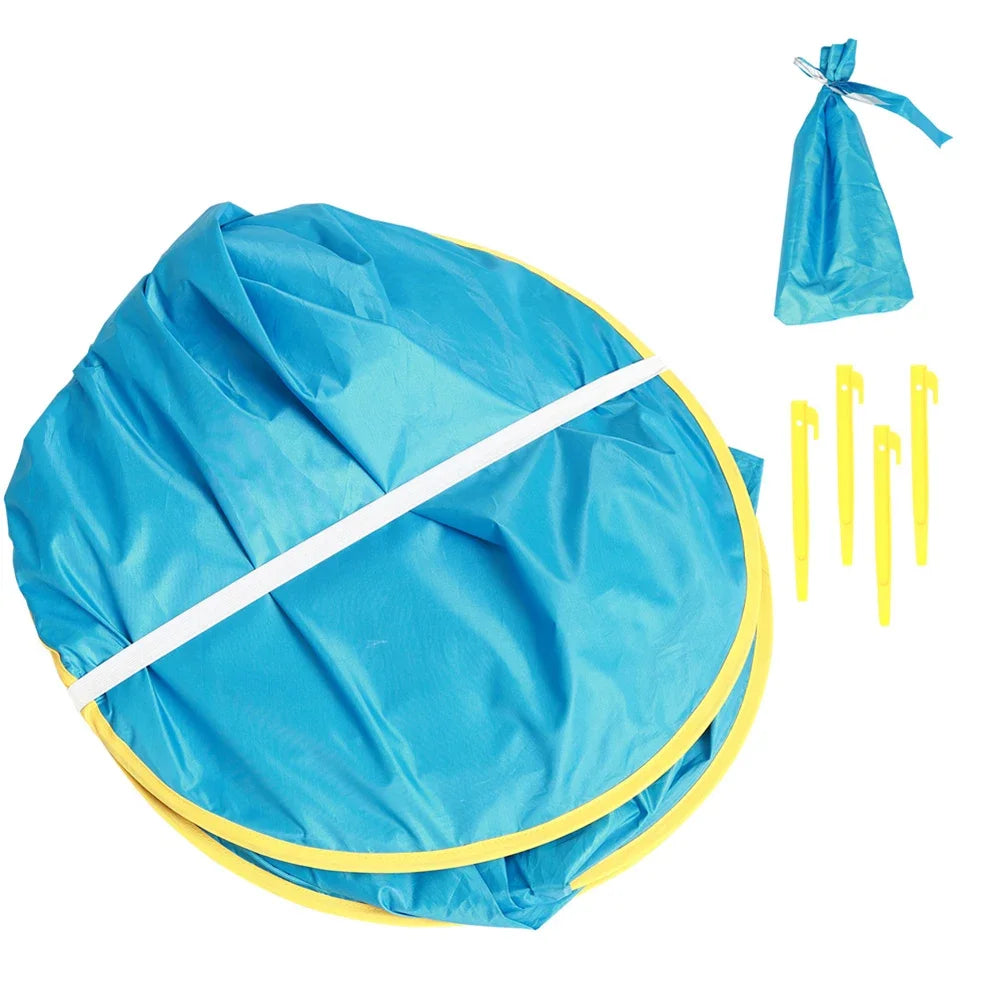 Barraca de praia para bebês, sombra portátil, piscina, proteção uv, abrigo solar para crianças, brinquedos ao ar livre, piscina, casa de brincar, brinquedos