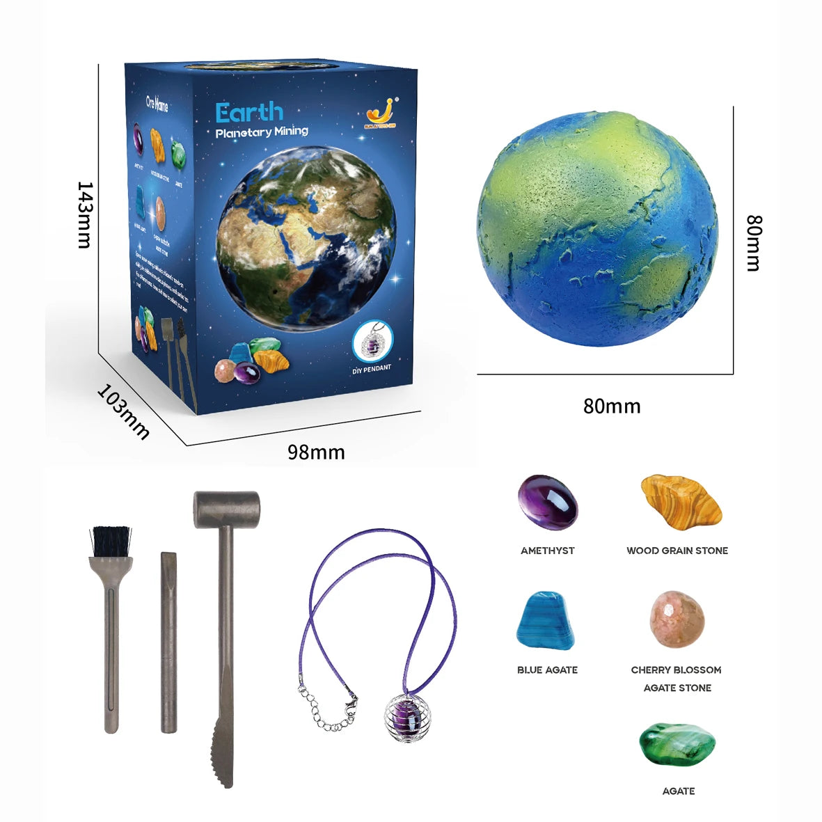 Arqueologia Infantil Escavando Planeta Tesouro, Minério de Gema, Exploração do Sistema Solar, Mineração Ciência Educação Brinquedos Educativos