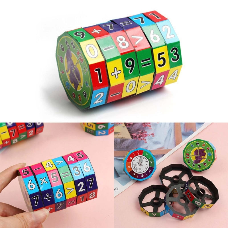 Montessori Magic Cube Math Toy Aprendizagem Puzzle Matemática Operação Early Learning Toy Ensino Aid para Pré-escolar Criança