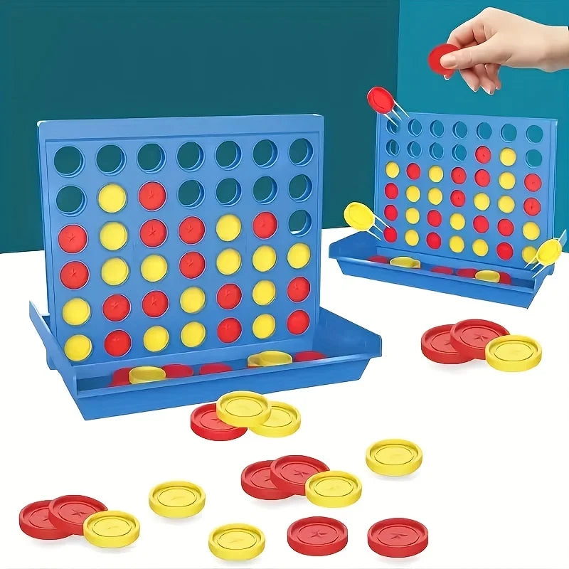 O clássico jogo Game Of Connect 4 para 2 jogadores; Connect 4 Grid Obtenha 4 em uma fila Jogo para crianças de 6 anos ou mais Jogos de quintal para