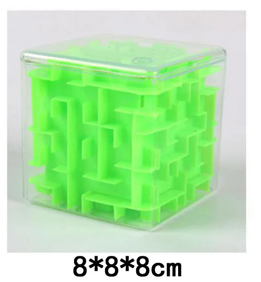 Tobeuf 3d labirinto cubo mágico transparente seis lados quebra-cabeça velocidade cubo rolando bola jogo cubos labirinto brinquedos para crianças educacional