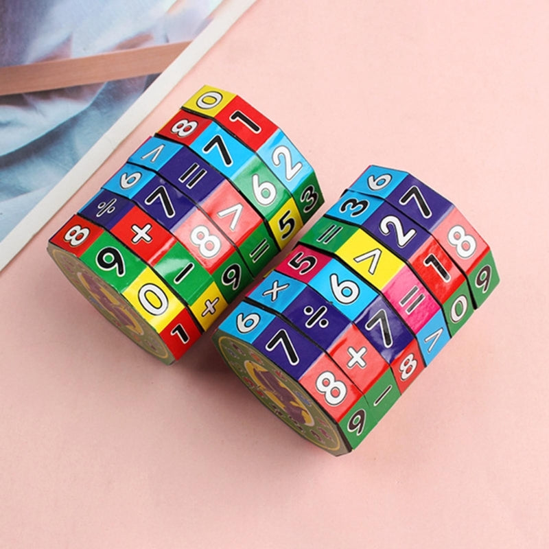 Montessori Magic Cube Math Toy Aprendizagem Puzzle Matemática Operação Early Learning Toy Ensino Aid para Pré-escolar Criança