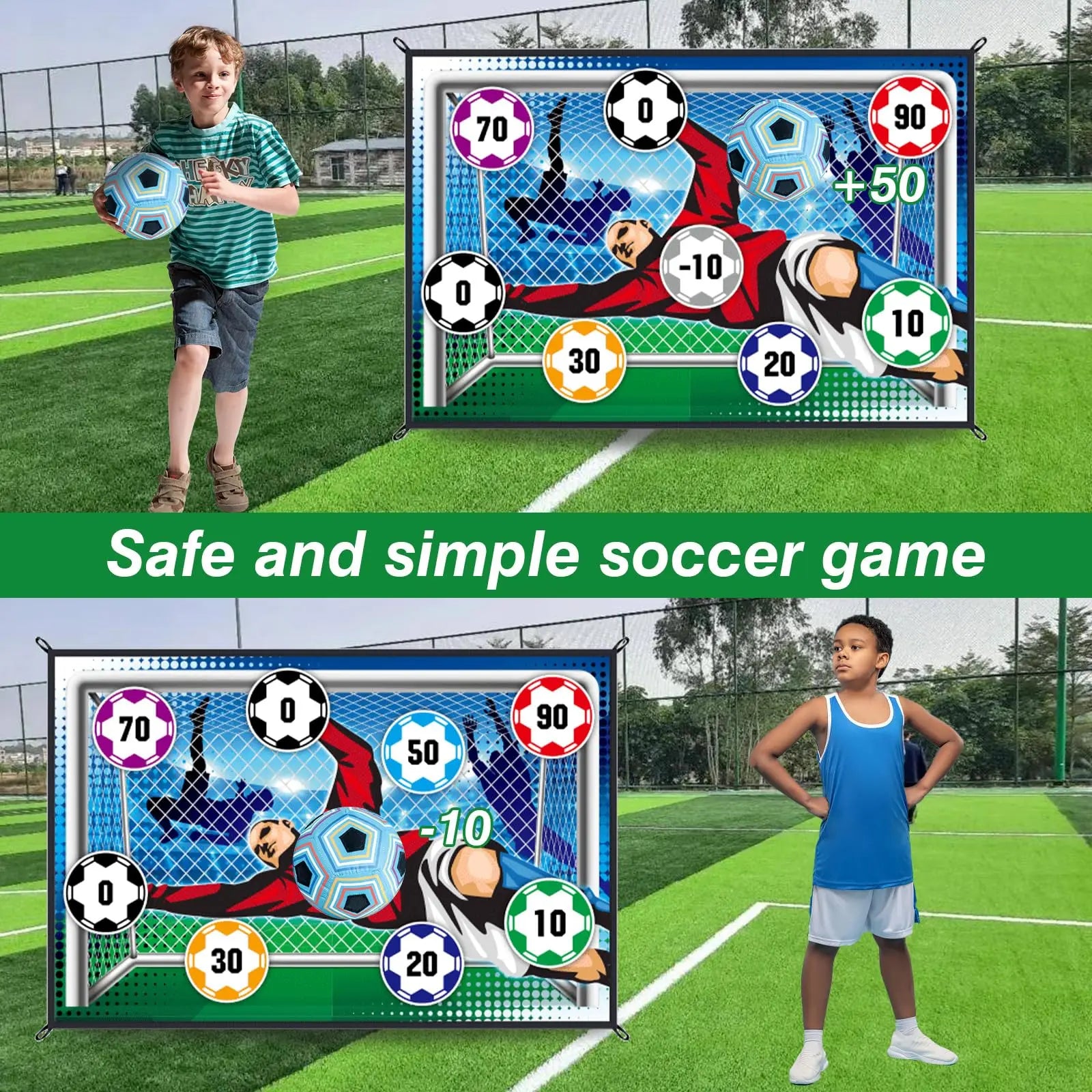 150cm conjunto de tapete de jogo de futebol ao ar livre indoor brinquedos de futebol multiplayer jogos de futebol competitivos crianças treinamento de futebol presentes do menino