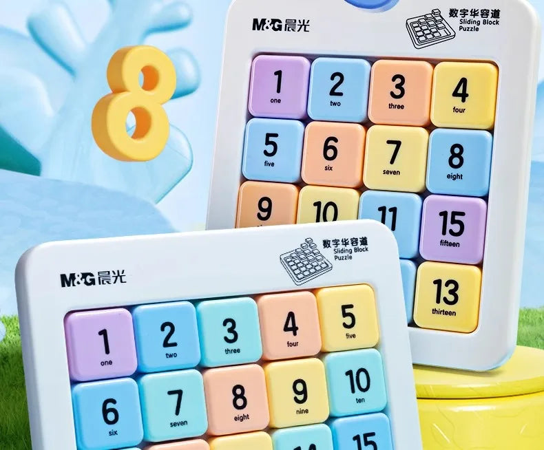 M & g bloco deslizante magnético quebra-cabeça nove palácio grade sudoku três slide quebra-cabeça escola primária brinquedos educativos das crianças