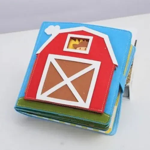 Crianças montessori brinquedo ocupado placa fazenda cena animal contação de histórias atividade brinquedo livro silencioso atividade de feltro brinquedo sensorial educacional