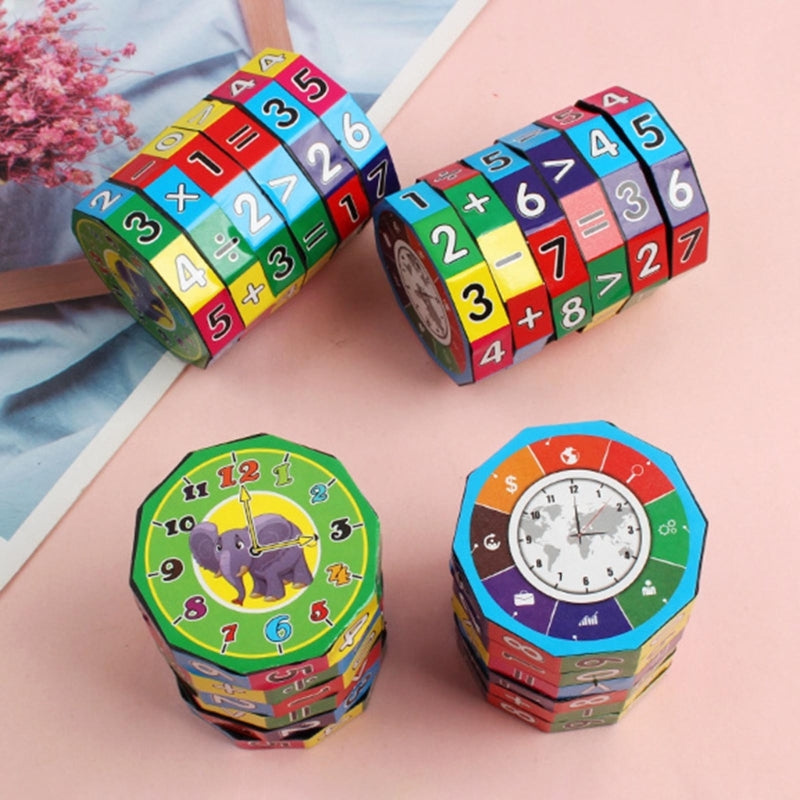 Montessori Magic Cube Math Toy Aprendizagem Puzzle Matemática Operação Early Learning Toy Ensino Aid para Pré-escolar Criança