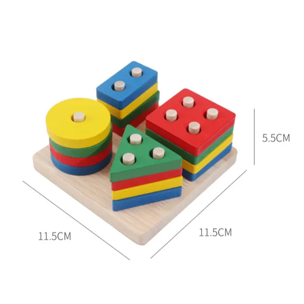 Montessori brinquedos educativos de madeira jogos de desenvolvimento da criança 3 anos crianças 3d quebra-cabeças de madeira brinquedo de aprendizagem do bebê criança jogo de quebra-cabeça