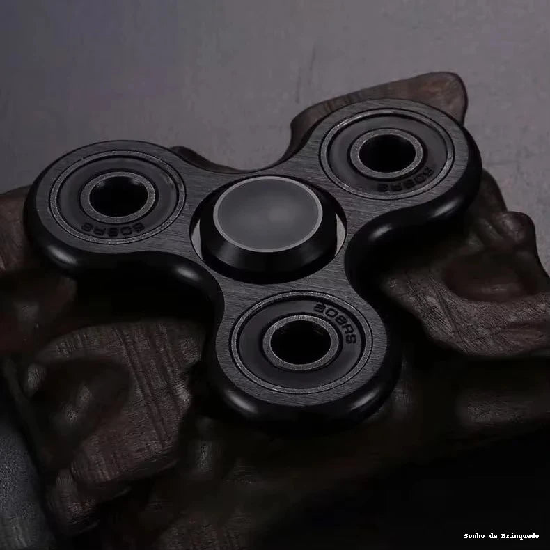 Spinner Metálico Premium Antiestresse – Liga de Alumínio, Rolamento Silencioso R188