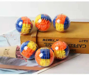 Tobeuf 3d labirinto cubo mágico transparente seis lados quebra-cabeça velocidade cubo rolando bola jogo cubos labirinto brinquedos para crianças educacional