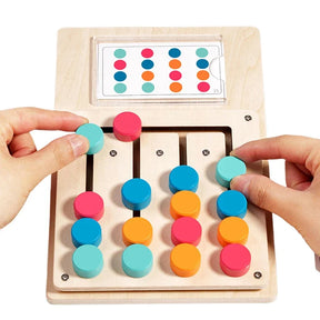 Brinquedos de quebra-cabeça de correspondência de cores, jogo de provocadores de cérebro montessori para crianças de 3, 4, 5, 6, 7 anos, brinquedos de viagem de estrada para meninos e meninas