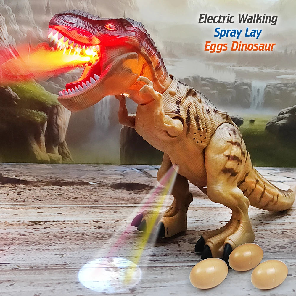 Dinossauro Robô Elétrico com Luz e Som para Crianças
