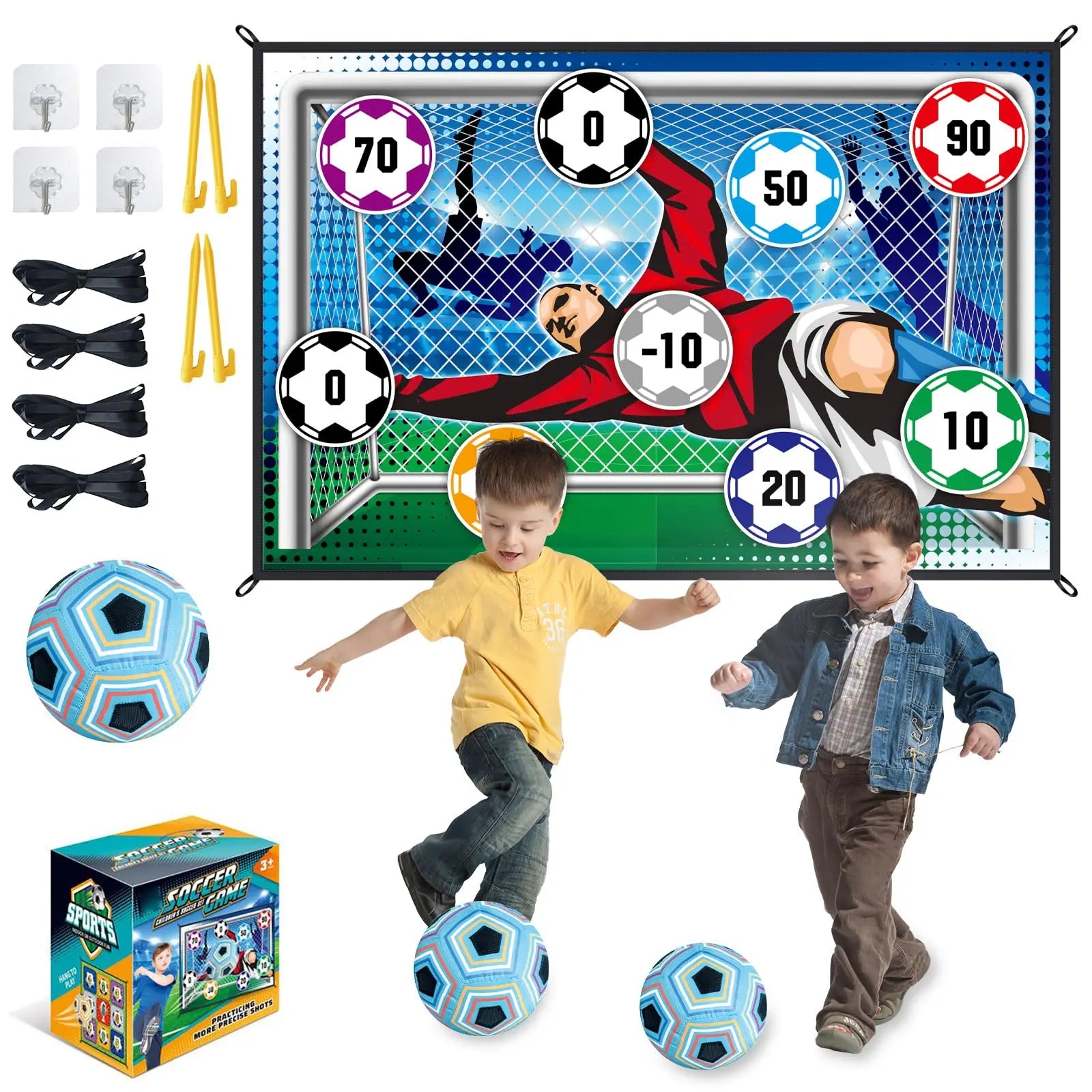 150cm conjunto de tapete de jogo de futebol ao ar livre indoor brinquedos de futebol multiplayer jogos de futebol competitivos crianças treinamento de futebol presentes do menino