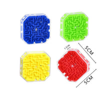 Tobeuf 3d labirinto cubo mágico transparente seis lados quebra-cabeça velocidade cubo rolando bola jogo cubos labirinto brinquedos para crianças educacional