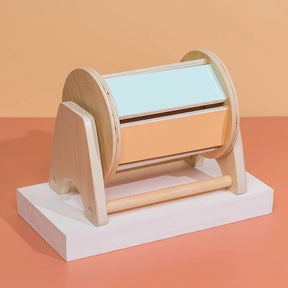 Brinquedo Educativo Montessori – Caixa de Discos em Madeira