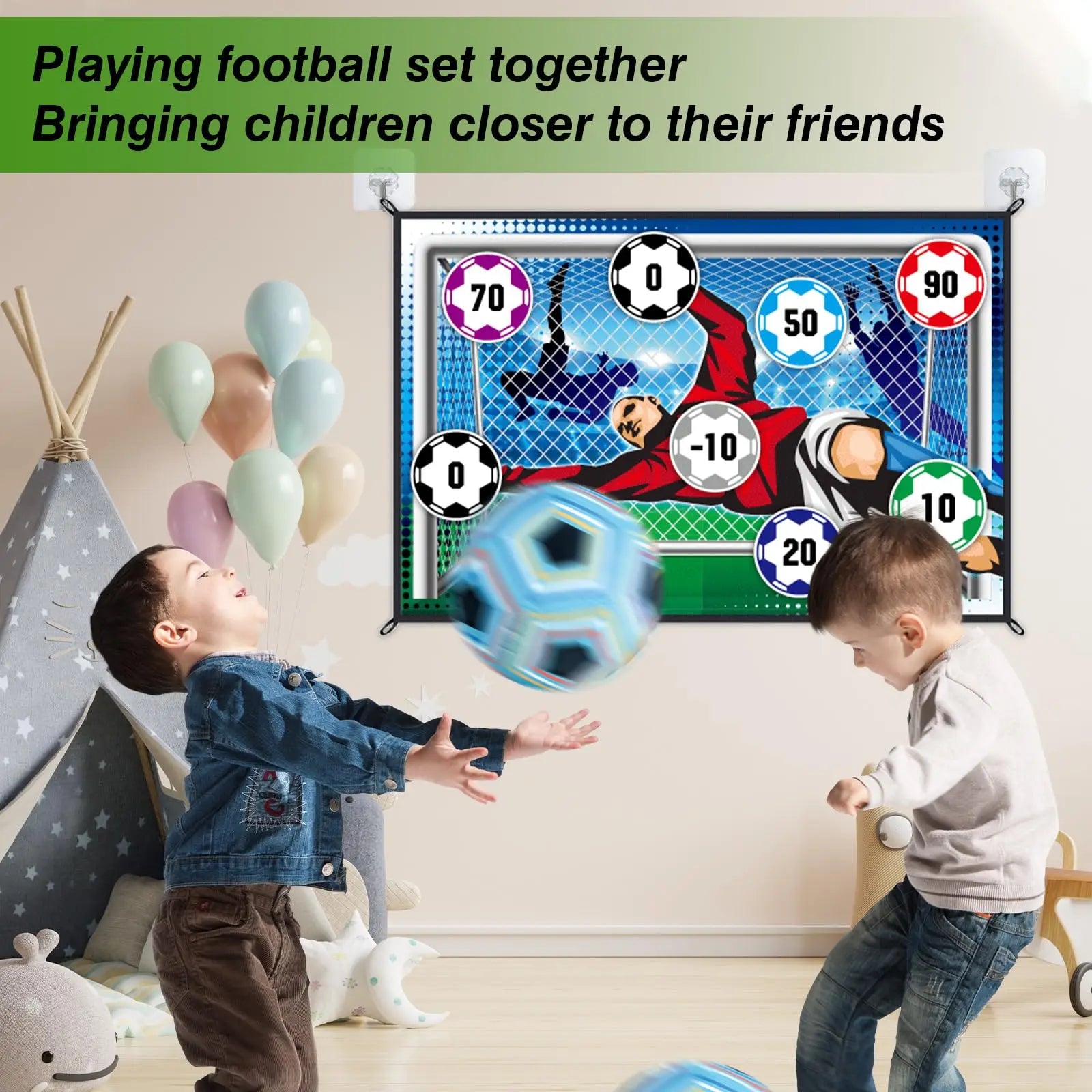 150cm conjunto de tapete de jogo de futebol ao ar livre indoor brinquedos de futebol multiplayer jogos de futebol competitivos crianças treinamento de futebol presentes do menino