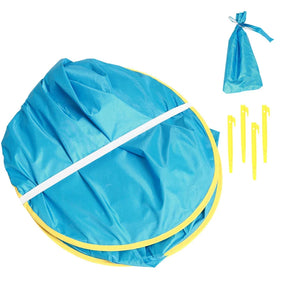 Barraca de praia para bebês, sombra portátil, piscina, proteção uv, abrigo solar para crianças, brinquedos ao ar livre, piscina, casa de brincar, brinquedos