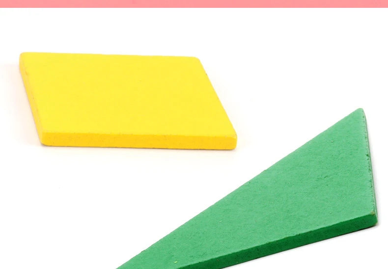 Quebra-cabeça tangram de madeira para crianças, brinquedo educacional, presente de festa de aniversário, presente de volta às aulas, prêmio de festa de jardim de infância