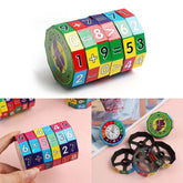 Montessori Magic Cube Math Toy Aprendizagem Puzzle Matemática Operação Early Learning Toy Ensino Aid para Pré-escolar Criança