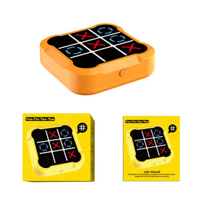 Console de jogos portátil Tic Tac Toe - Quebra-cabeça eletrônico portátil para todas as idades, brinquedos de viagem com treinamento de memória e presentes Montessori