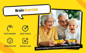 Console de jogos portátil Tic Tac Toe - Quebra-cabeça eletrônico portátil para todas as idades, brinquedos de viagem com treinamento de memória e presentes Montessori