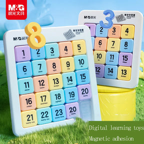 M & g bloco deslizante magnético quebra-cabeça nove palácio grade sudoku três slide quebra-cabeça escola primária brinquedos educativos das crianças