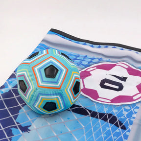 1 pçs conjunto de tapete de jogo de futebol ao ar livre indoor brinquedos de futebol multiplayer crianças treinamento menino presentescompetitivo jogar jogo de gol de futebol