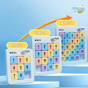 M & g bloco deslizante magnético quebra-cabeça nove palácio grade sudoku três slide quebra-cabeça escola primária brinquedos educativos das crianças