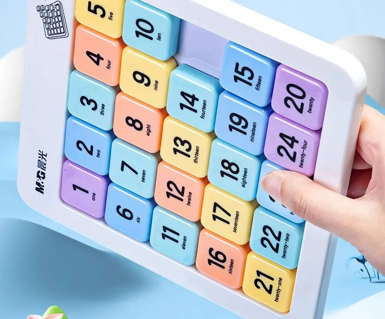 M & g bloco deslizante magnético quebra-cabeça nove palácio grade sudoku três slide quebra-cabeça escola primária brinquedos educativos das crianças
