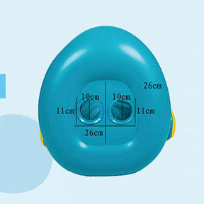 Anel de natação flutuante barco infantil com telhado e alças assento inflável de pvc com guarda-sol brinquedo de festa de verão