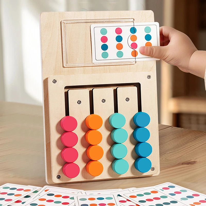 Brinquedos de quebra-cabeça de correspondência de cores, jogo de provocadores de cérebro montessori para crianças de 3, 4, 5, 6, 7 anos, brinquedos de viagem de estrada para meninos e meninas