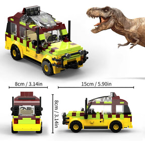 Brinquedo Educativo - Jeep Jurassic Park – Carro Off-Road 309 Peças