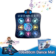 Tapete de dança eletrônico infantil, 106x80cm, cobertor de dança, modo de jogadores duplos com 9 níveis, cobertor musical para chão infantil, brinquedos educativos