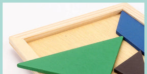 Quebra-cabeça tangram de madeira para crianças, brinquedo educacional, presente de festa de aniversário, presente de volta às aulas, prêmio de festa de jardim de infância