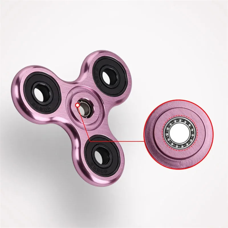 Spinner Metálico Premium Antiestresse – Liga de Alumínio, Rolamento Silencioso R188