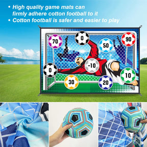 150cm conjunto de tapete de jogo de futebol ao ar livre indoor brinquedos de futebol multiplayer jogos de futebol competitivos crianças treinamento de futebol presentes do menino