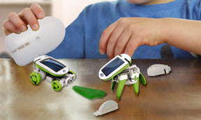 Solar Powered DIY kit robótico para crianças, carro elétrico educacional, presente para meninos, 6 em 1, novo