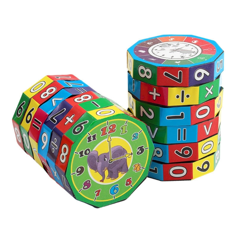 Montessori Magic Cube Math Toy Aprendizagem Puzzle Matemática Operação Early Learning Toy Ensino Aid para Pré-escolar Criança