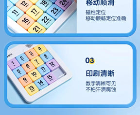 M & g bloco deslizante magnético quebra-cabeça nove palácio grade sudoku três slide quebra-cabeça escola primária brinquedos educativos das crianças