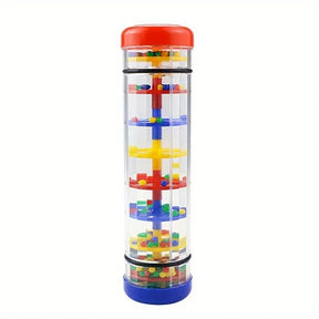 1pc brinquedo musical rainmaker, vara de chuva sino mão agitando brinquedo montessori sensorial brinquedo educacional instrumento do bebê brinquedo