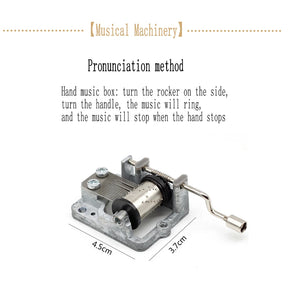 Manivela de madeira preta jurassic park caixa de música presentes de feriado das crianças presentes de natal presente de ano novo