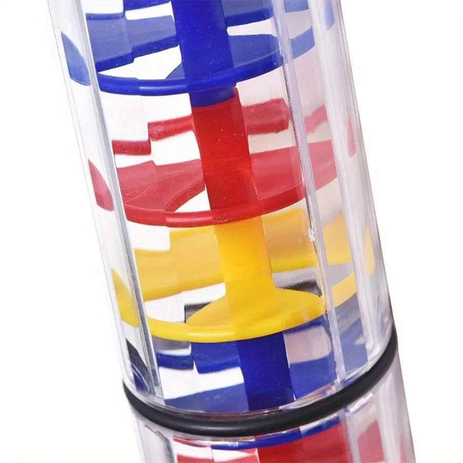 1pc brinquedo musical rainmaker, vara de chuva sino mão agitando brinquedo montessori sensorial brinquedo educacional instrumento do bebê brinquedo