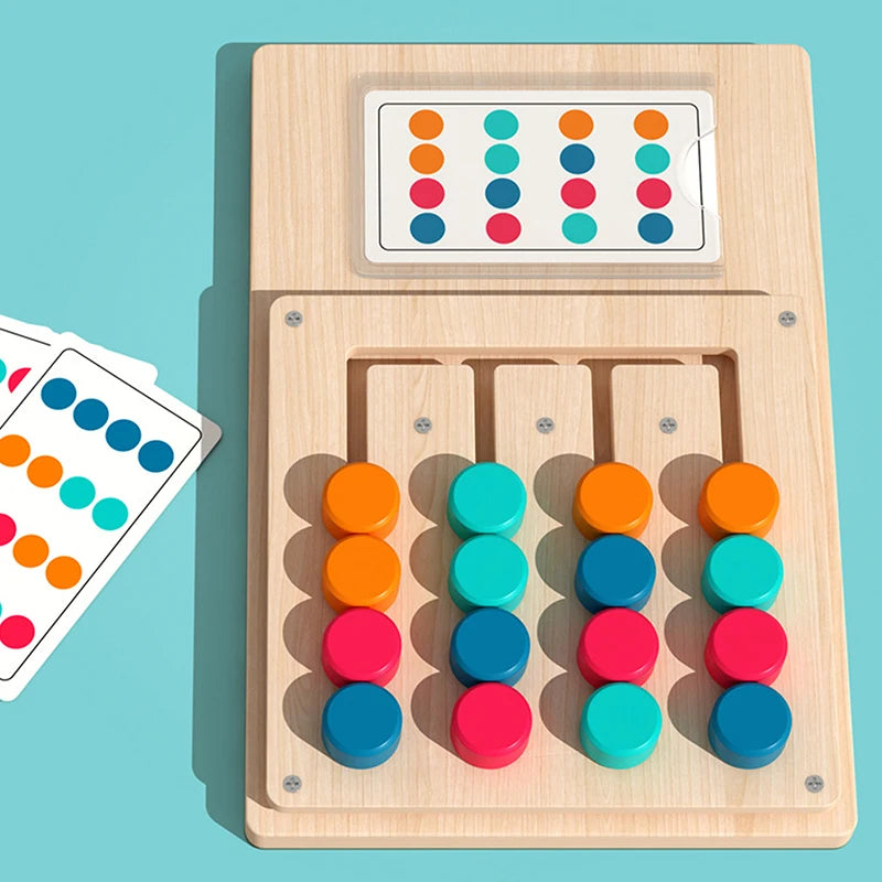 Brinquedos de quebra-cabeça de correspondência de cores, jogo de provocadores de cérebro montessori para crianças de 3, 4, 5, 6, 7 anos, brinquedos de viagem de estrada para meninos e meninas
