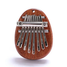 Mini Kalimba De Madeira Dedo Polegar Piano, Presente Pingente Requintado, Bom Acessório Musical, 8 Chaves, Alta Qualidade