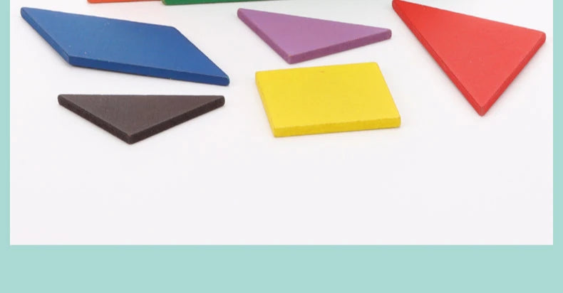 Quebra-cabeça tangram de madeira para crianças, brinquedo educacional, presente de festa de aniversário, presente de volta às aulas, prêmio de festa de jardim de infância