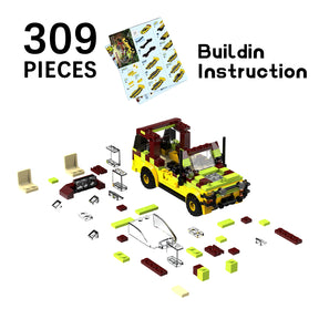 Brinquedo Educativo - Jeep Jurassic Park – Carro Off-Road 309 Peças