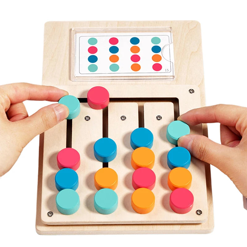 Brinquedos de quebra-cabeça de correspondência de cores, jogo de provocadores de cérebro montessori para crianças de 3, 4, 5, 6, 7 anos, brinquedos de viagem de estrada para meninos e meninas