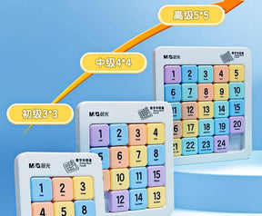 M & g bloco deslizante magnético quebra-cabeça nove palácio grade sudoku três slide quebra-cabeça escola primária brinquedos educativos das crianças
