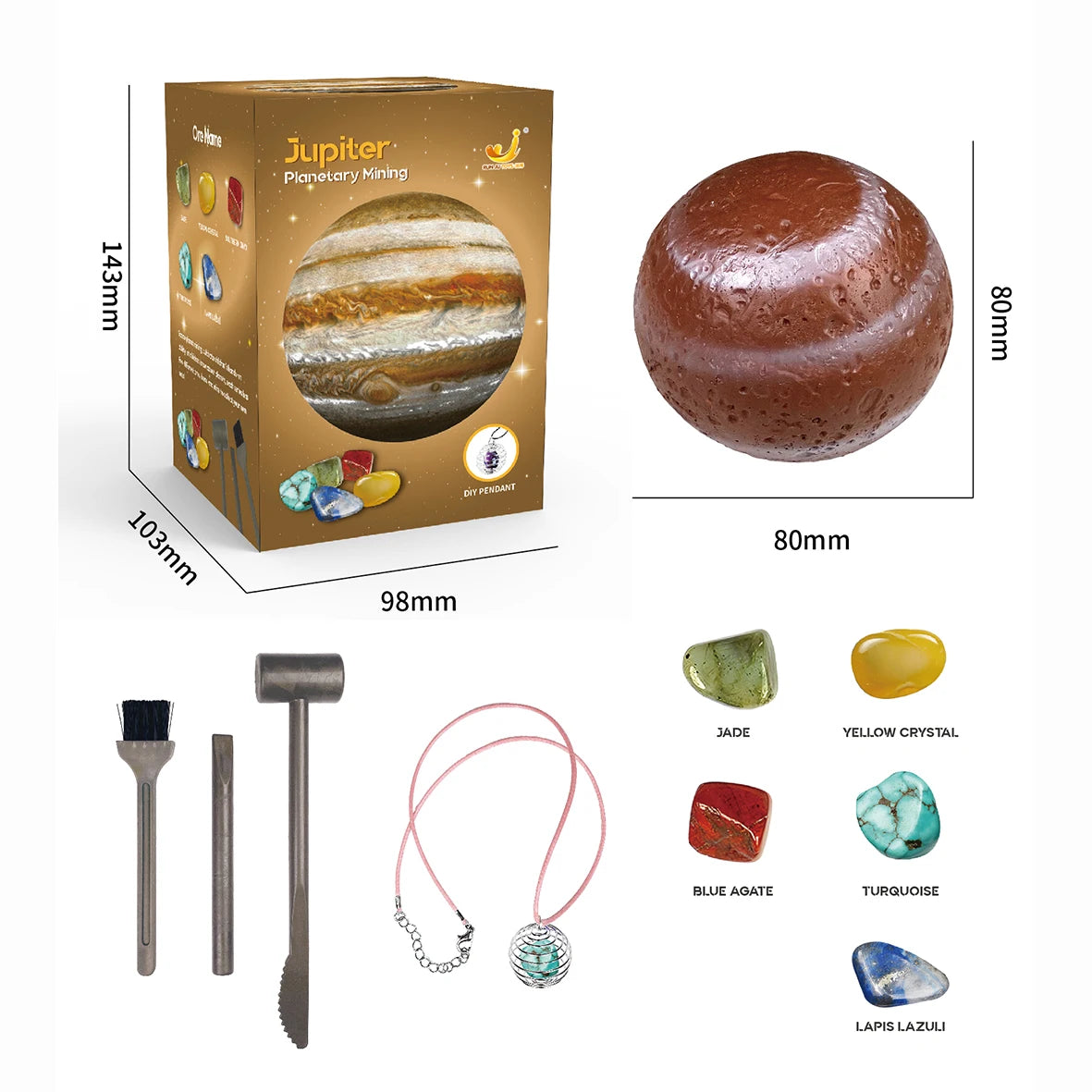 Arqueologia Infantil Escavando Planeta Tesouro, Minério de Gema, Exploração do Sistema Solar, Mineração Ciência Educação Brinquedos Educativos