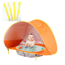 Barraca de praia para bebês, sombra portátil, piscina, proteção uv, abrigo solar para crianças, brinquedos ao ar livre, piscina, casa de brincar, brinquedos
