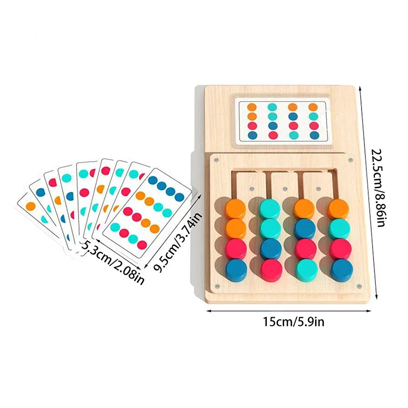 Brinquedos de quebra-cabeça de correspondência de cores, jogo de provocadores de cérebro montessori para crianças de 3, 4, 5, 6, 7 anos, brinquedos de viagem de estrada para meninos e meninas